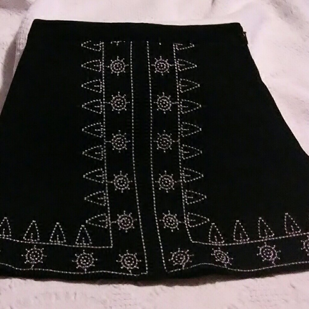 Sadie and Sag, Faux Suede Mini -Skirt